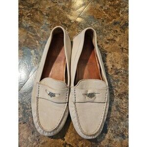 Coach Nicola Driving Loafers Moccasins light Tan‎ Beige cream Size 9